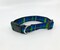 Bow Tie Dog Collar Blue And Lime Green Plaid Pet Collar Adjustable Sizes XS, S, M, L, XL product 2